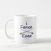 Omheining Epee (pistolgrip) BLUE Koffiemok (Links)