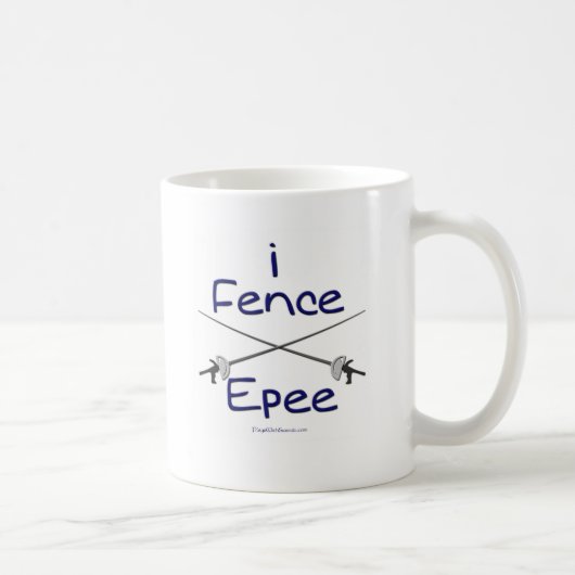 Omheining Epee (pistolgrip) BLUE Koffiemok (Rechts)