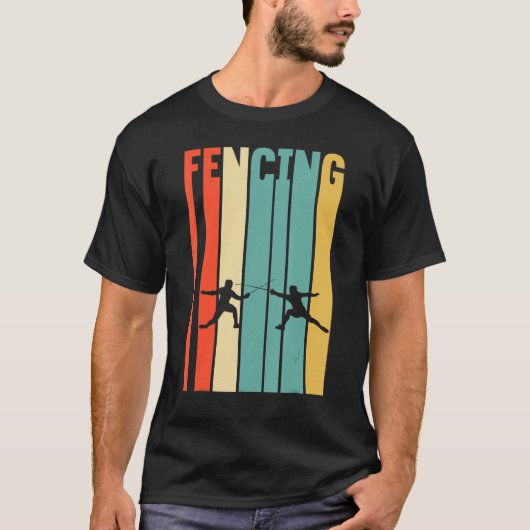 Omheining Epee Sword Fighter Folie Fe T-shirt (Voorkant)