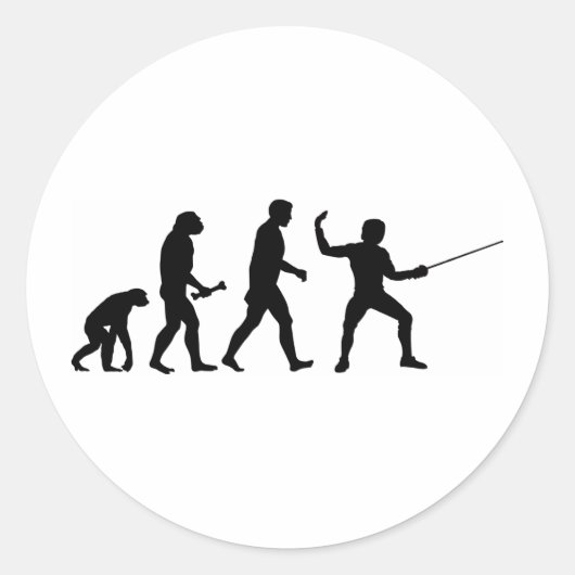 Omheining Evolution Ronde Sticker (Voorkant)