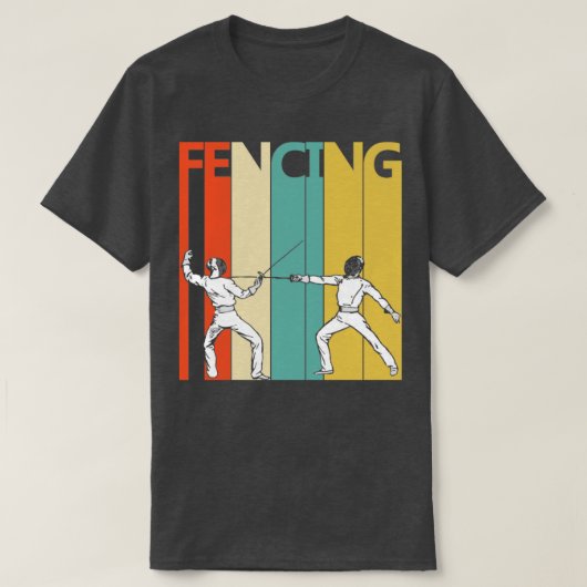 Omheining Gifts  1980 Fencing (2) T-shirt (Design voorkant)