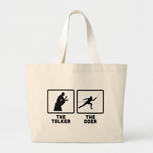 Omheining Grote Tote Bag (Voorkant)