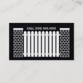 Omheining het Bouwen Douane QR Visitekaartje (Voorkant)