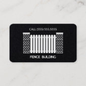 Omheining het Bouwen Douane QR Visitekaartje (Voorkant)