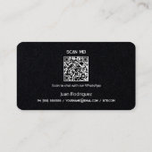 Omheining het Bouwen Douane QR Visitekaartje (Achterkant)