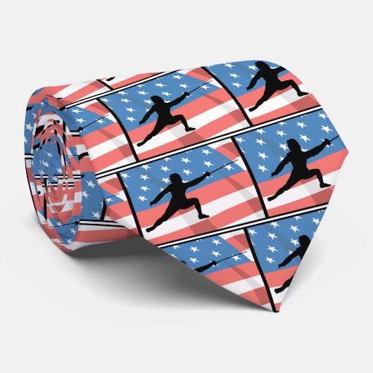 Omheining in Amerika Stropdas (Opgerold)