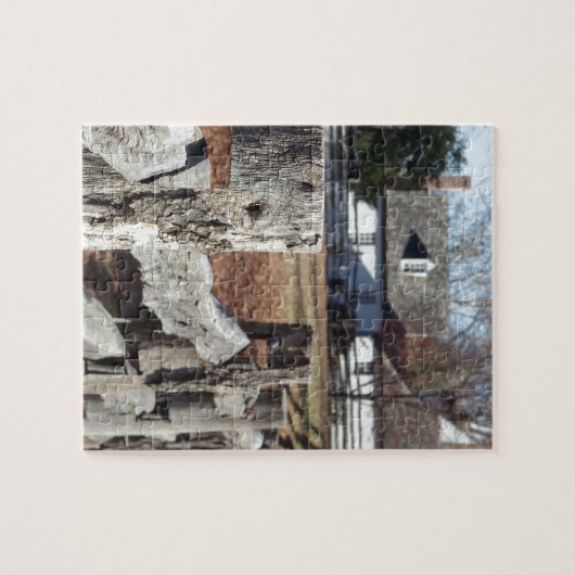 Omheining in Colonial Williamsburg Legpuzzel (Horizontaal)