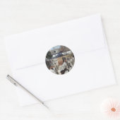 Omheining in Colonial Williamsburg Ronde Sticker (Envelop)