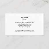 Omheining Installateur en Reparatie Visitekaartje (Achterkant)