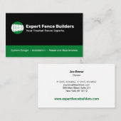 Omheining Installateur en Reparatie Visitekaartje (Voorkant / Achterkant)