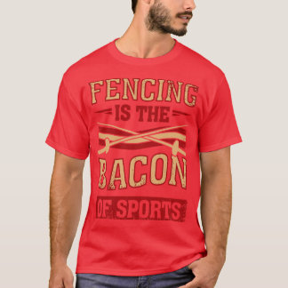 Omheining is de bacon van sportschutter t-shirt