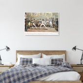 Omheining: Jerry's bewondering voor Tom in een 'As Canvas Afdruk (Insitu (Slaapkamer))