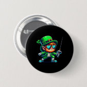 Omheining Kabouter Kinderen Mannen Vrouwen St Patr Ronde Button 5,7 Cm (Voorkant /achterkant)