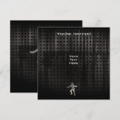 omheining; Koel zwart Kaart (Voorkant / Achterkant)