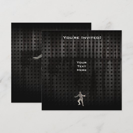 omheining; Koel zwart Kaart (Voorkant / Achterkant)