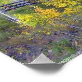 Omheining met Aspens Poster (Hoek)