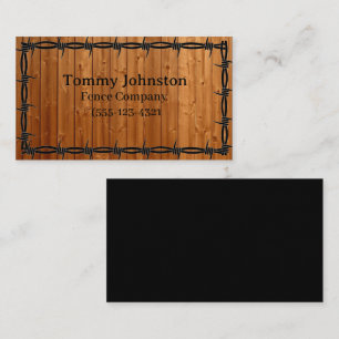 Omheining met barbaarse draad erop visitekaartje