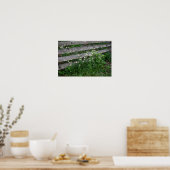 Omheining met Wildflowers Poster (Keuken)