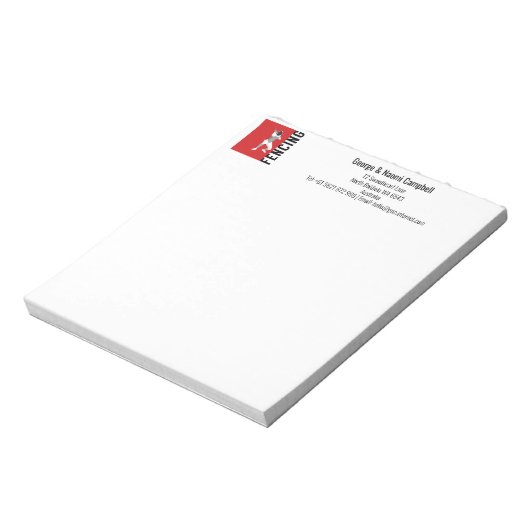 Omheining Notitieblok (Linkerzijde)