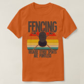 Omheining omdat andere poorten zonder kop zijn (3) t-shirt (Design voorkant)