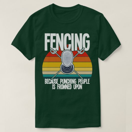 Omheining omdat het straffen van mensen verboden i t-shirt (Design voorkant)