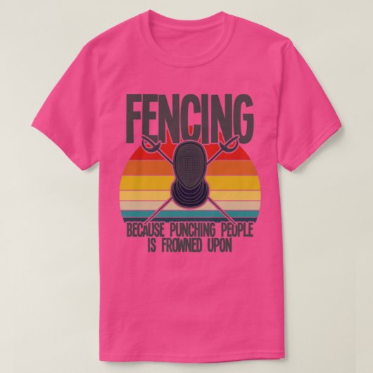 Omheining omdat het straffen van mensen verboden i t-shirt (Design voorkant)