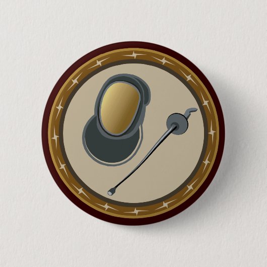 Omheining Ronde Button 5,7 Cm (Voorkant)