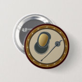 Omheining Ronde Button 5,7 Cm (Voorkant /achterkant)