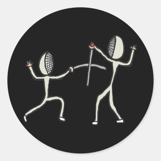 Omheining Ronde Sticker (Voorkant)