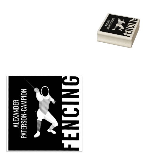 Omheining Rubberstempel (Gestempeld)