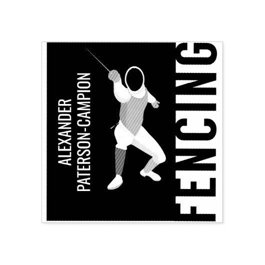 Omheining Rubberstempel (Afrduk)