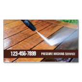 Omheining Schoonmaken Huis Power Wasmachine Druk W Magnetisch Visitekaartje (Voorkant)