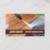 Omheining Schoonmaken Huis Power Wasmachine Druk W Visitekaartje (Voorkant)