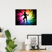 Omheining Silhouette; Spectrum Poster (Thuiskantoor)