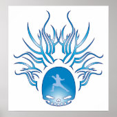 Omheining Skull Poster (Voorkant)