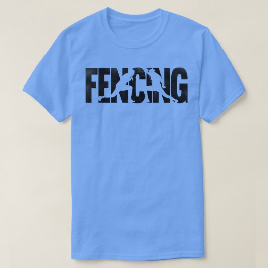 Omheining Sports Epee Fencer T-shirt (Design voorkant)