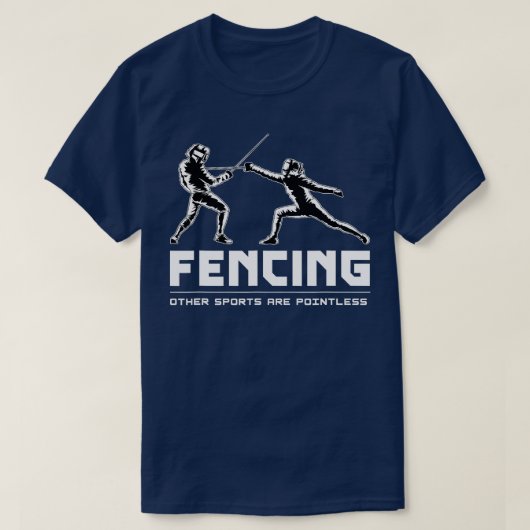 Omheining Sports Sword Fencer Fighting Fencing T-shirt (Design voorkant)