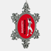 Omheining Tin Sneeuwvlok Ornament (Links)