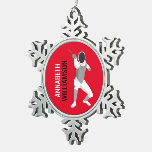 Omheining Tin Sneeuwvlok Ornament (Rechts)