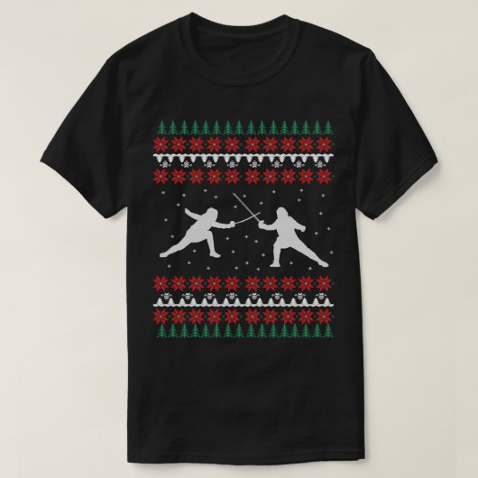 Omheining Ugly kerstSweater Gift T-shirt (Design voorkant)