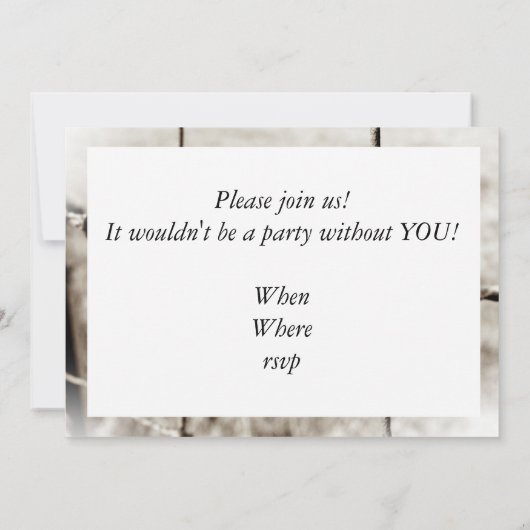 Omheining van de gestreepte draad (Sepia) Kaart (Achterkant)