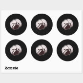 Omheining van de sporter van gamer ronde sticker (Vel)