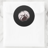 Omheining van de sporter van gamer ronde sticker (Tas)