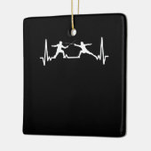 Omheining van de sportweddensport keramisch ornament (Links)