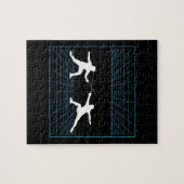 Omheining van de sportweddensport voor gamer legpuzzel (Horizontaal)