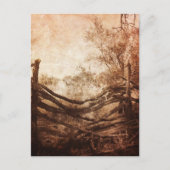 Omheining van het Boerderij van het landschap van Briefkaart (Voorkant)