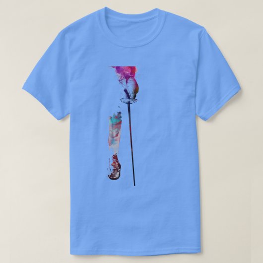 Omheining van sportkunst t-shirt (Design voorkant)