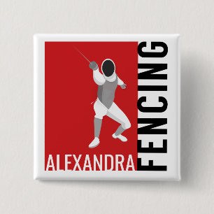 Omheining Vierkante Button 5,1 Cm