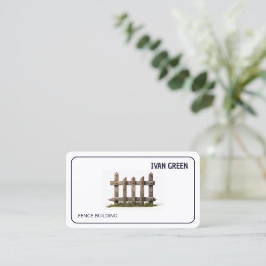 Omheining Visitekaartje (Staand voorkant)