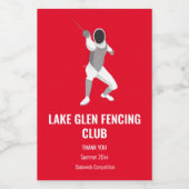 Omheining Wijn Etiket (Enkel label)